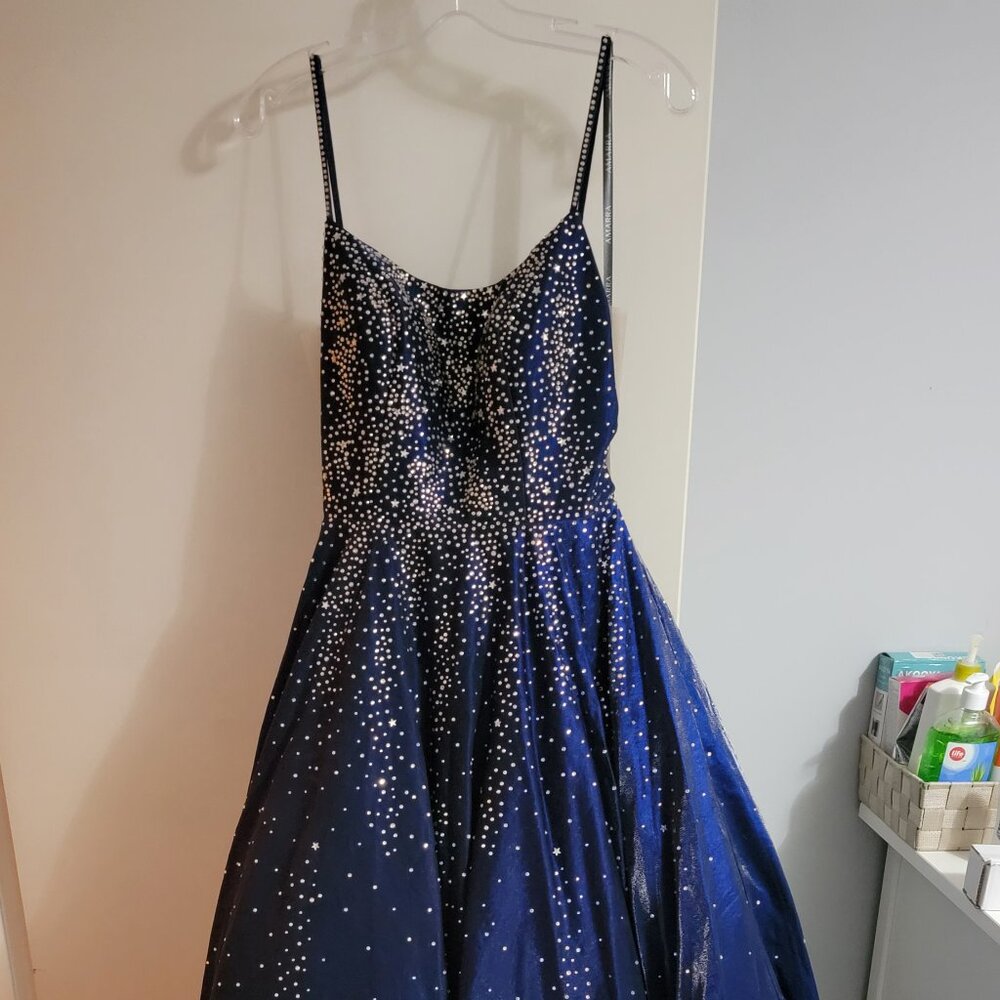 Amarra Navy ballgown dress